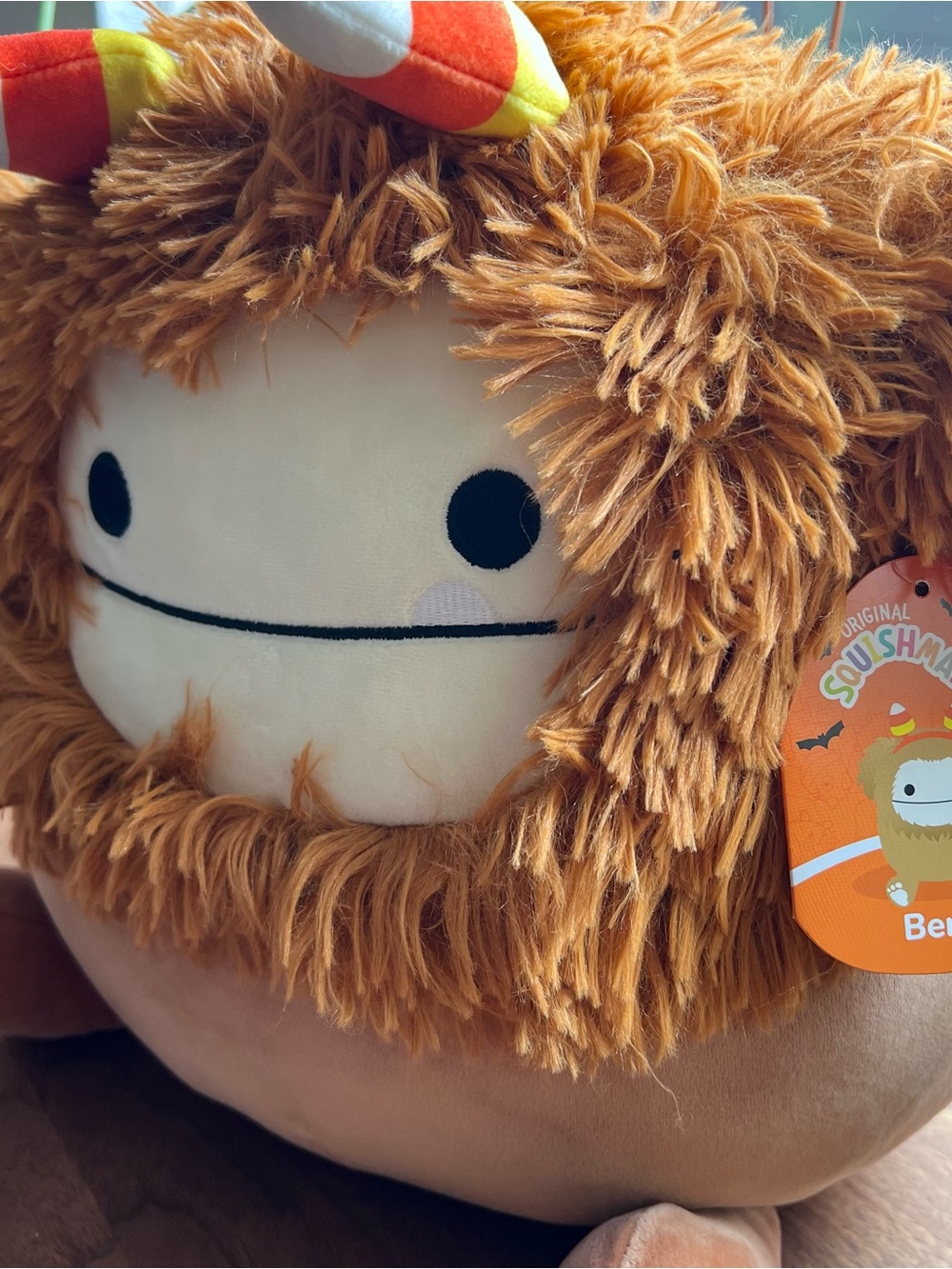 Halloween Squishmallows 12" Benny Bigfoot Candy Corn Kellytoy Plush Ed 2022 - Picture 3 of 13